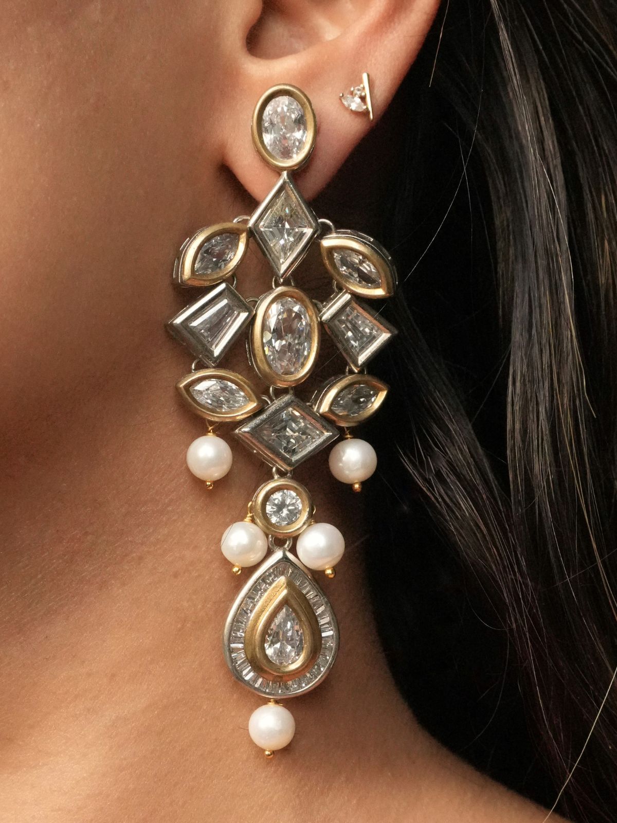 White Canopy Earrings