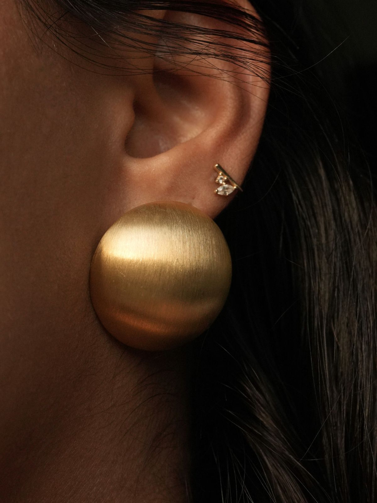 Burnished Gold Studs